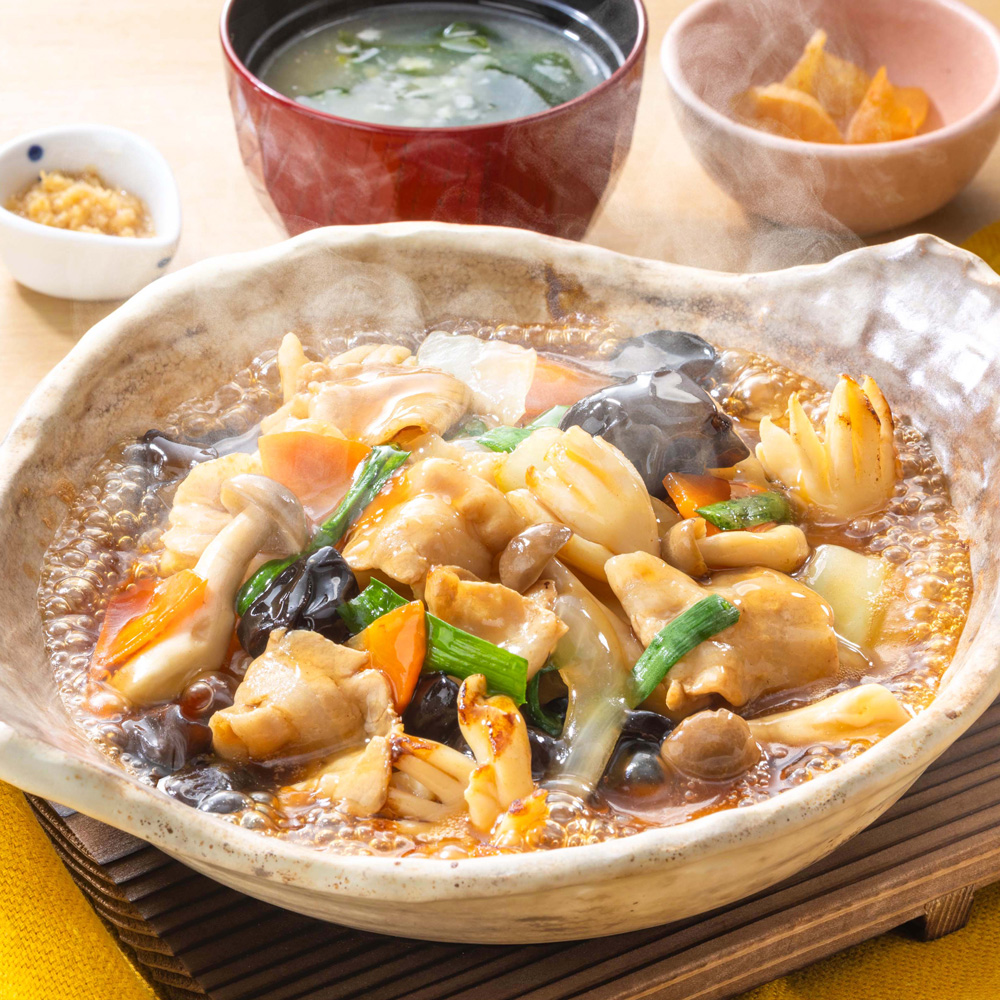 中華五目餡かけ土鍋ご飯