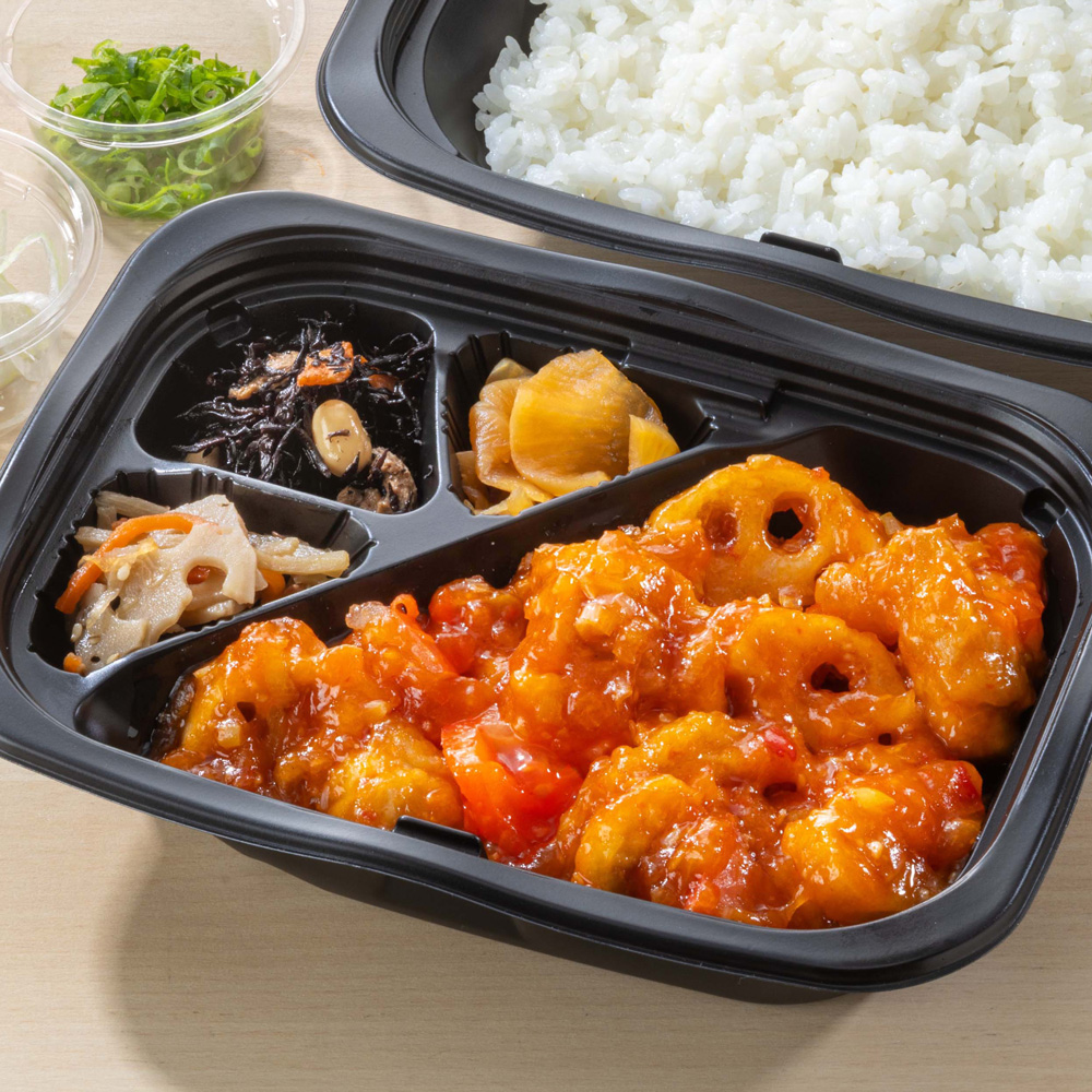 鶏とれんこんのチリソース炒め 弁当