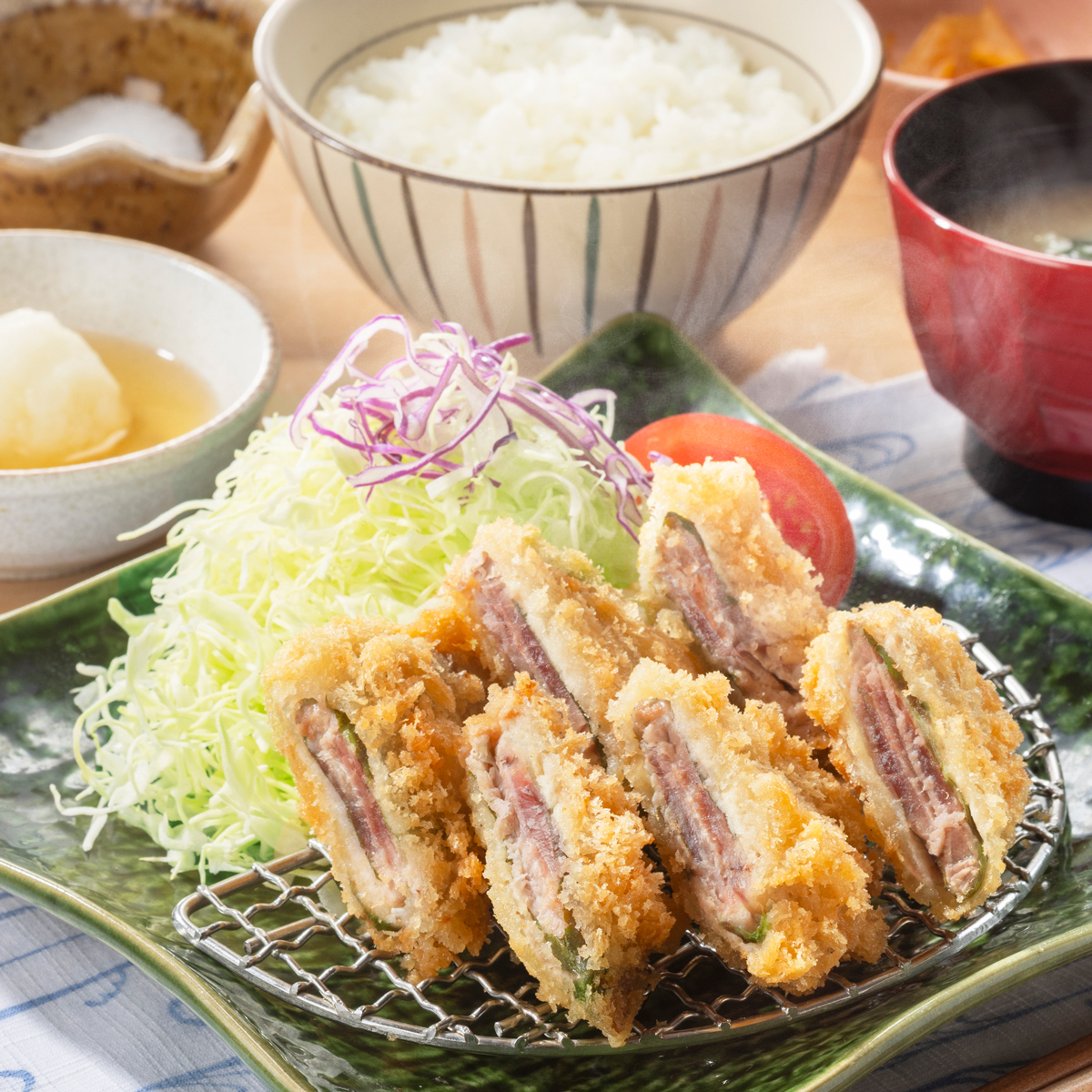 鰹の梅はさみ揚げ