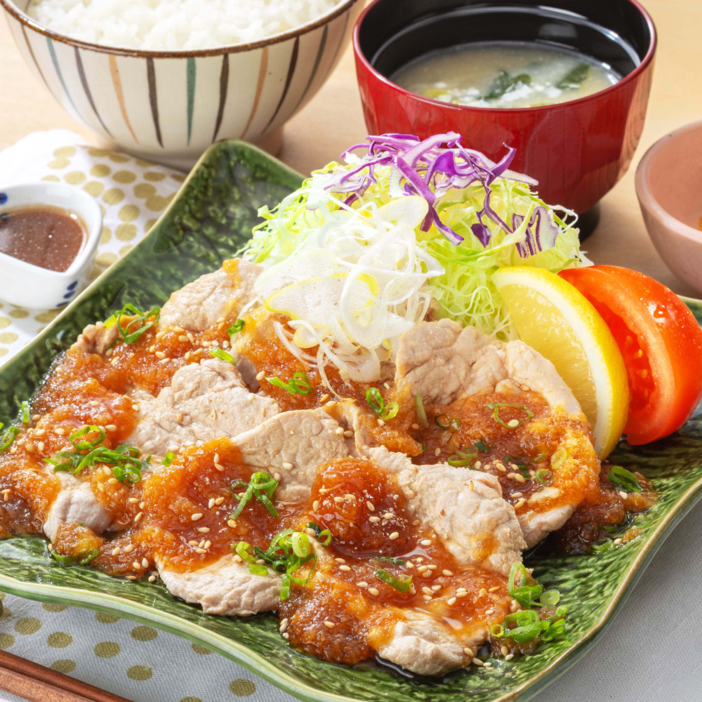 豚ヒレの冷しゃぶ おろし柚香だれ