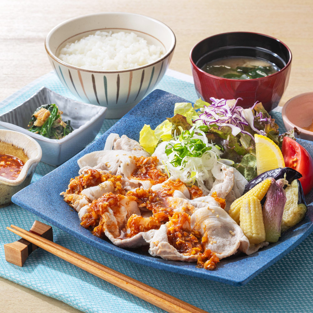 みやじ豚ロースの冷しゃぶ御膳