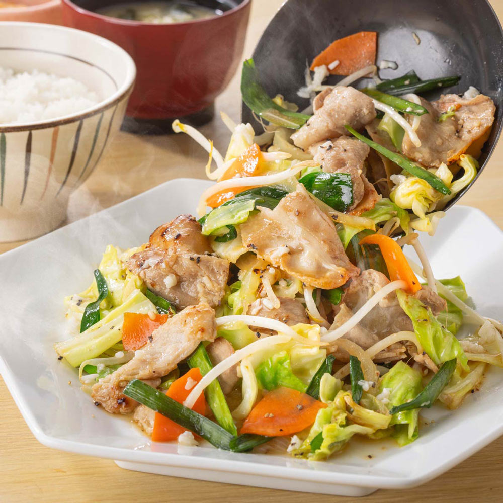肉野菜塩こうじ炒め