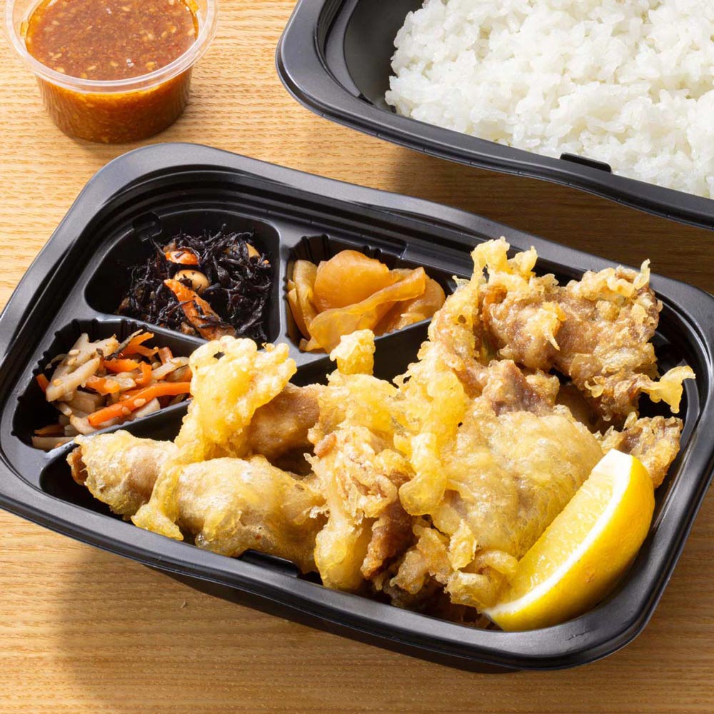 豚肩ロースの唐揚げ 弁当 ~胡麻にんにくタレ~
