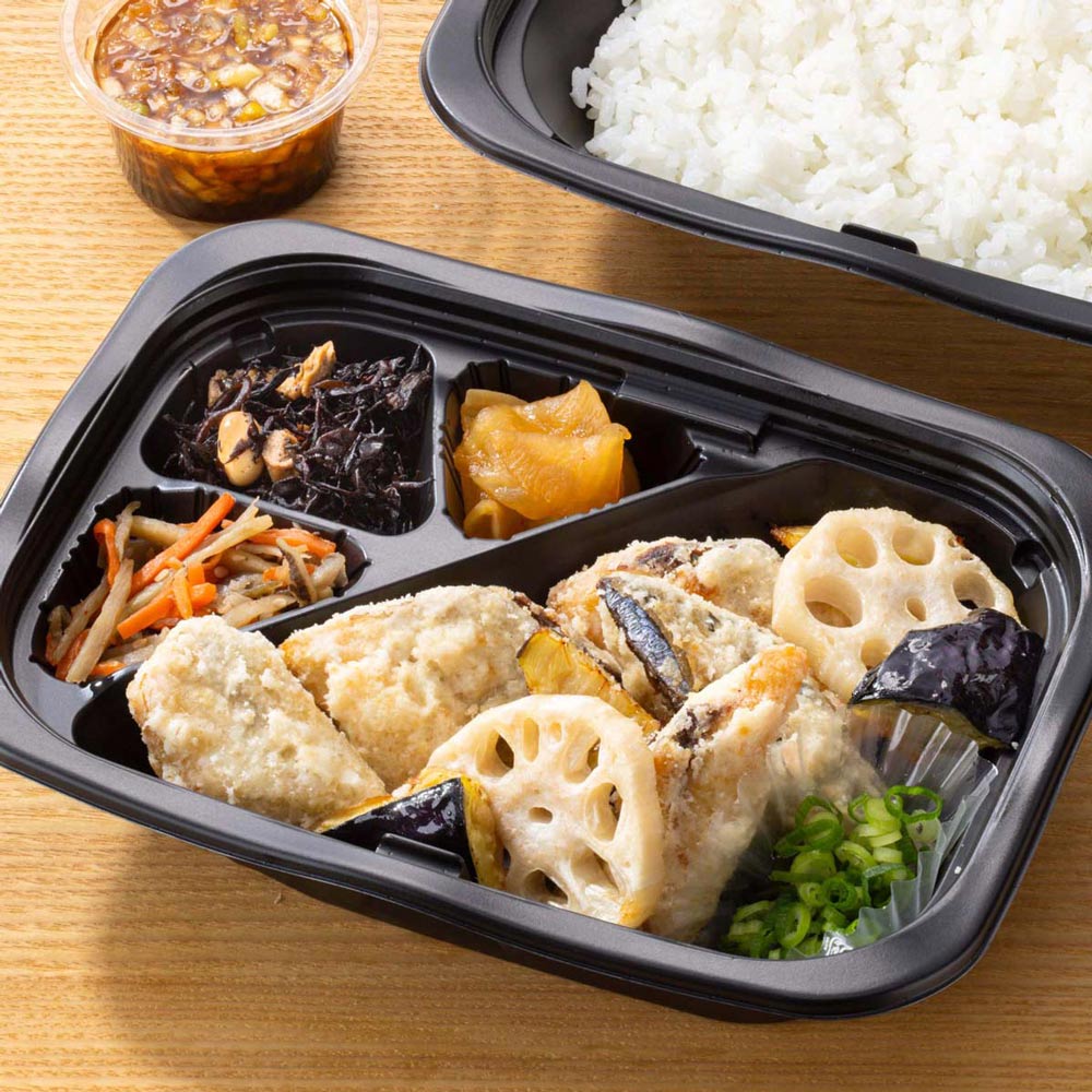 さば竜田揚げ 弁当 ~もろみ醤油のねぎダレ~