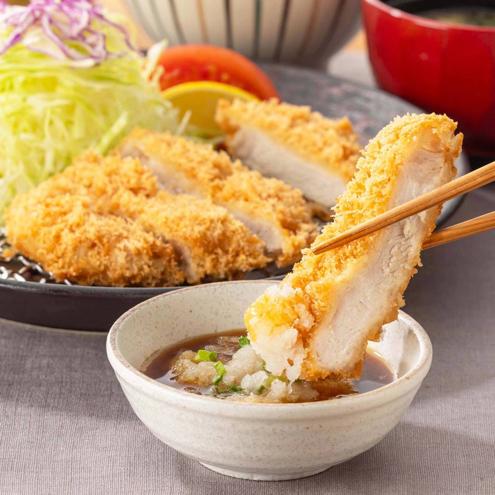 三元豚のロースかつ おろしぽん酢