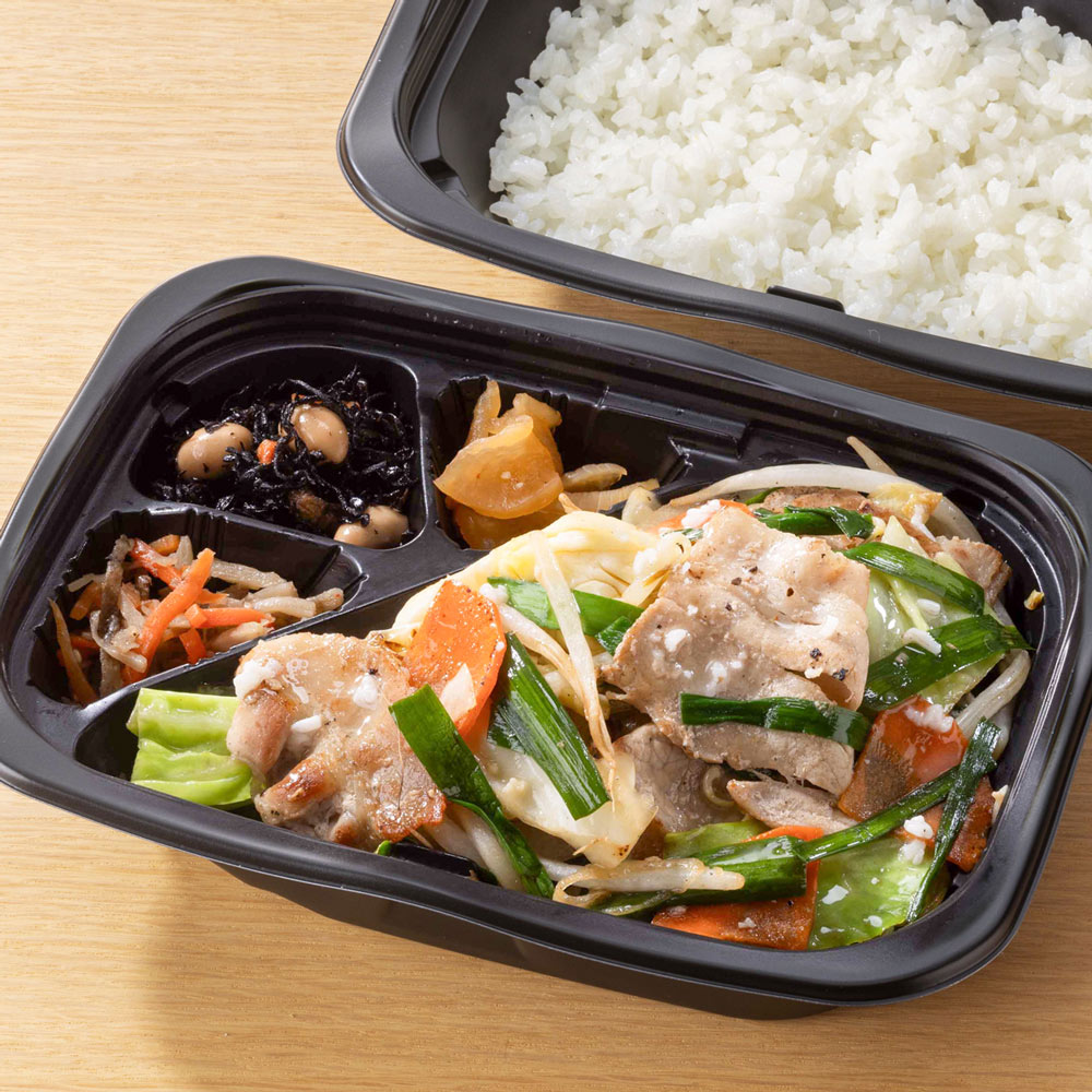 肉野菜塩こうじ炒め 弁当