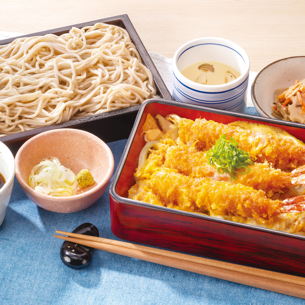 海老の玉子とじ重膳