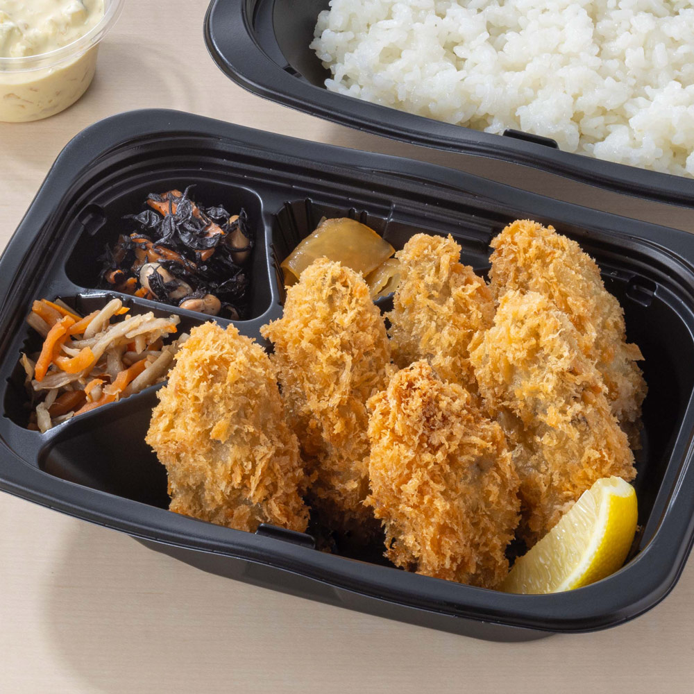 大粒牡蠣フライ6個 弁当