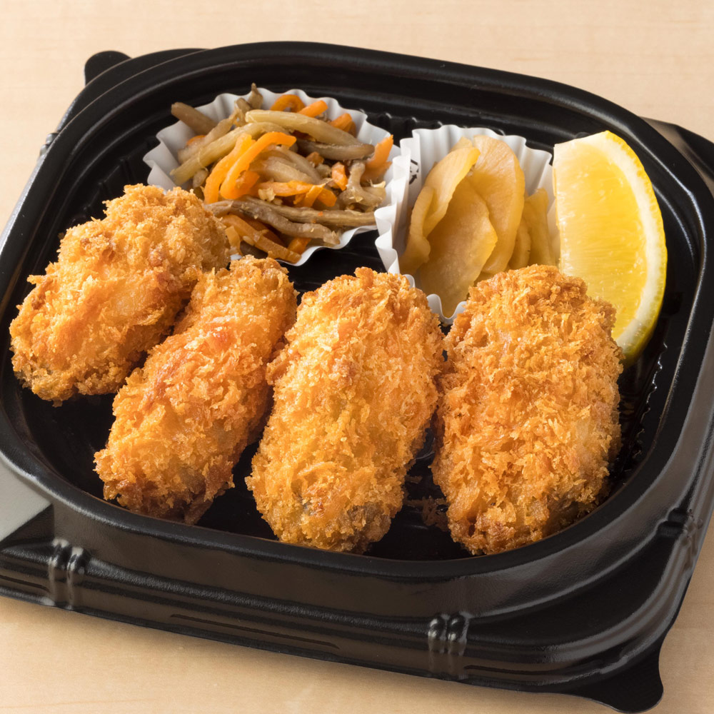 大粒牡蠣フライ4個 弁当