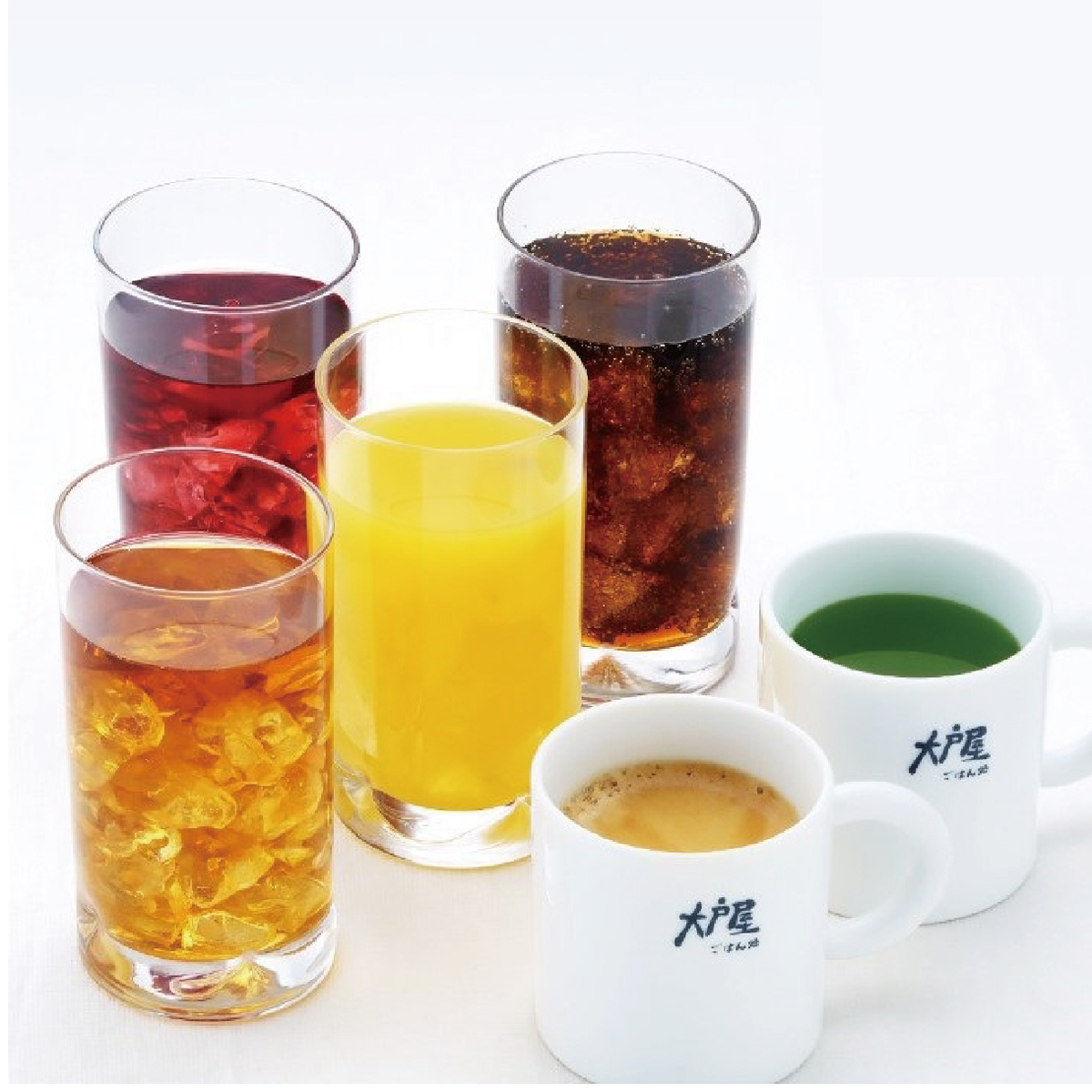 ソフトドリンク各種（価格はドリンクバー）