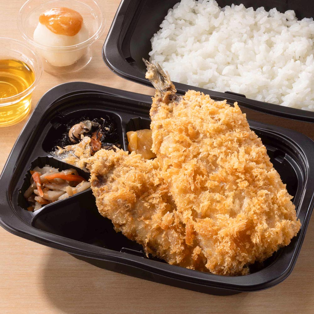 梅おろし出汁で食べる いわしフライ 弁当