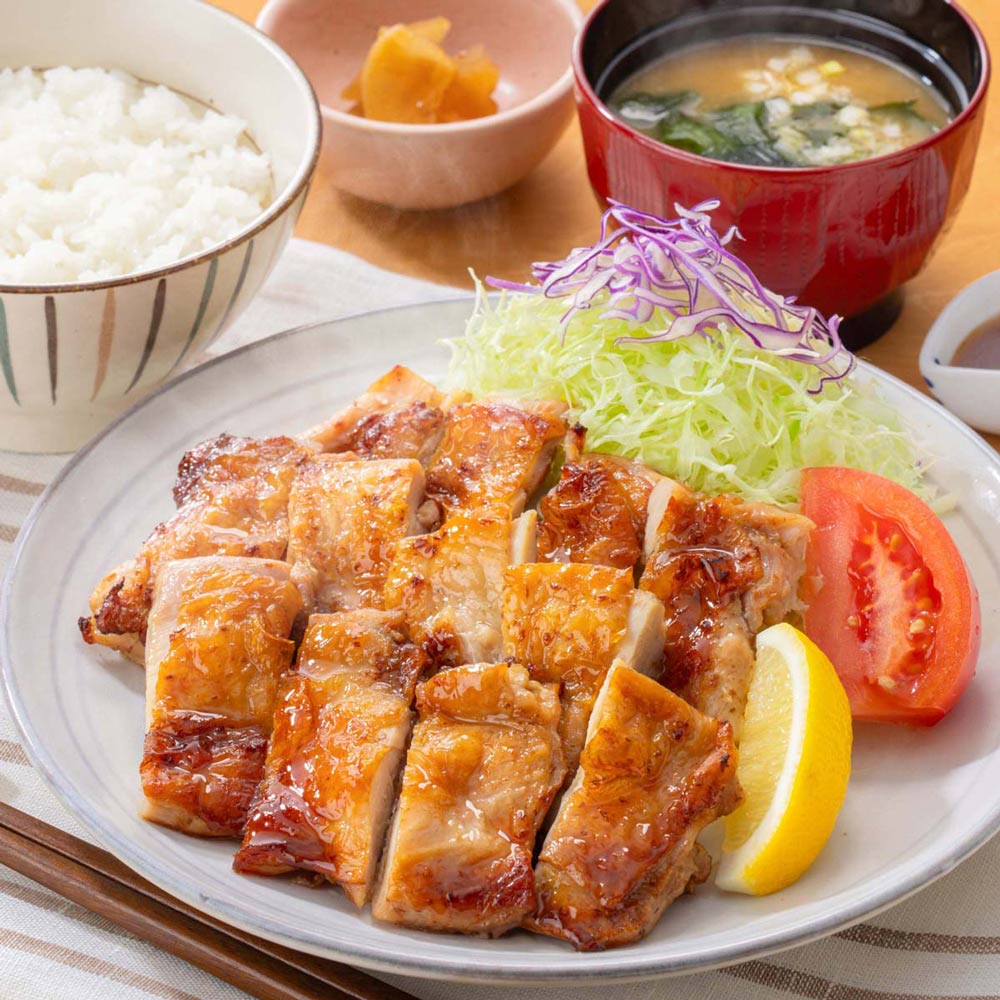 〈おかず増量〉もろみチキンの炭火焼き