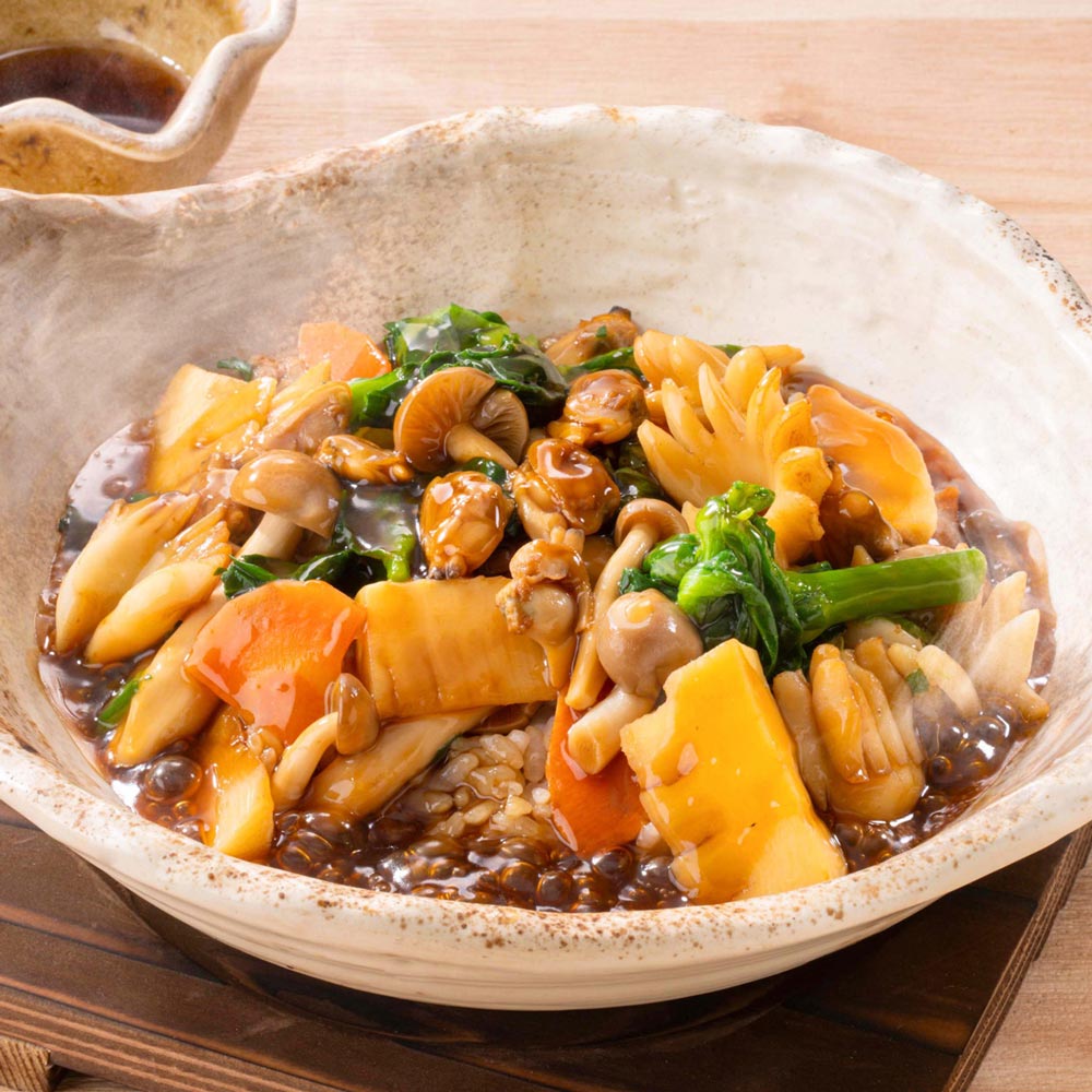 黒酢あんかけ土鍋ご飯