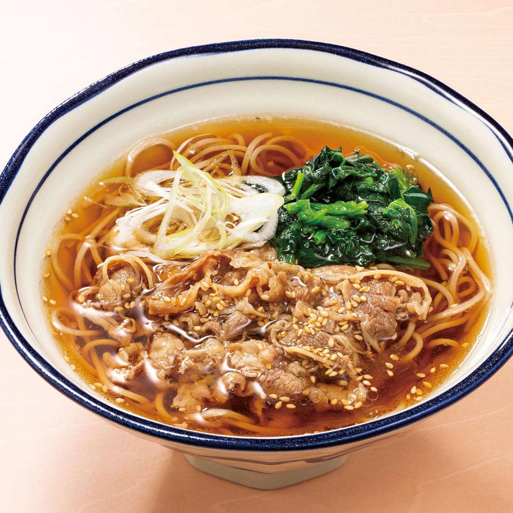 牛炊きそば(温) 小丼セット