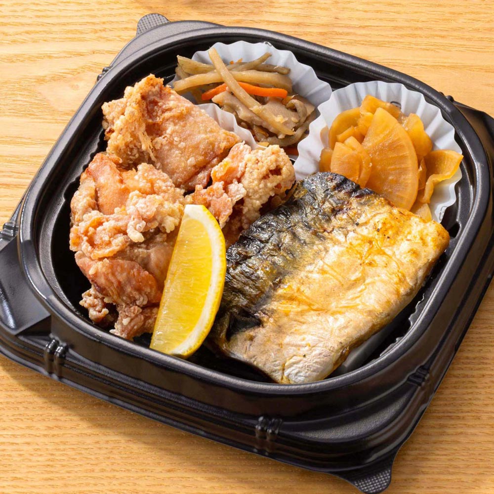 さばの直火焼きと鶏竜田揚げ 弁当