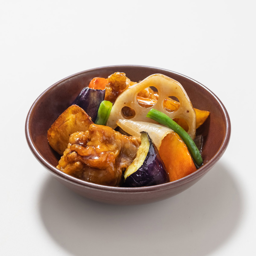 ミニ鶏の黒酢あん