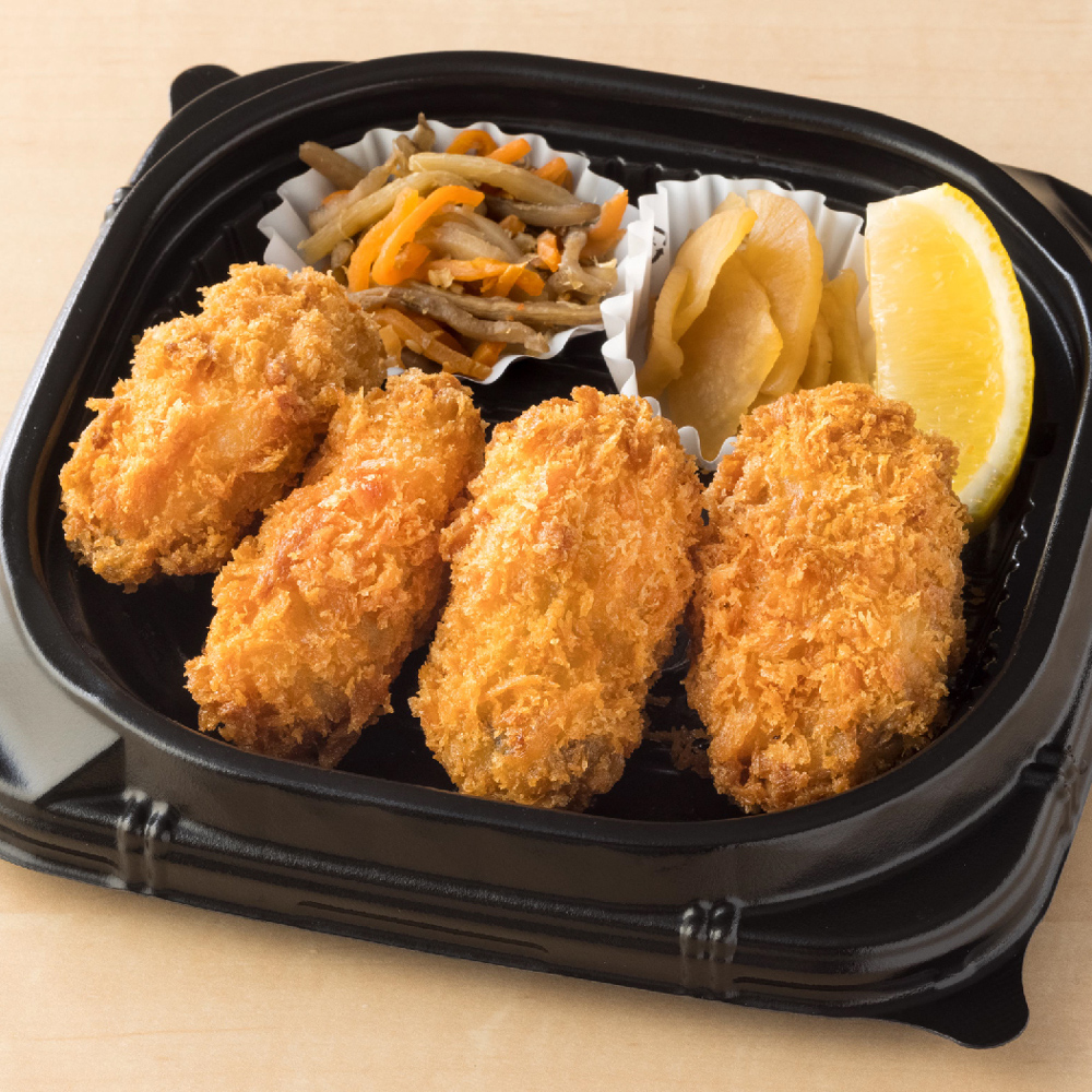 大粒牡蠣フライ4個 弁当