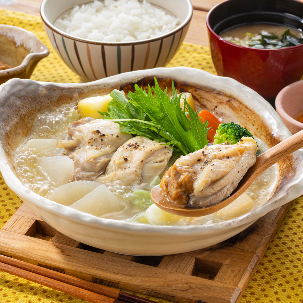 チキンと6種の野菜の和ポトフ ~麦味噌ソース添え~