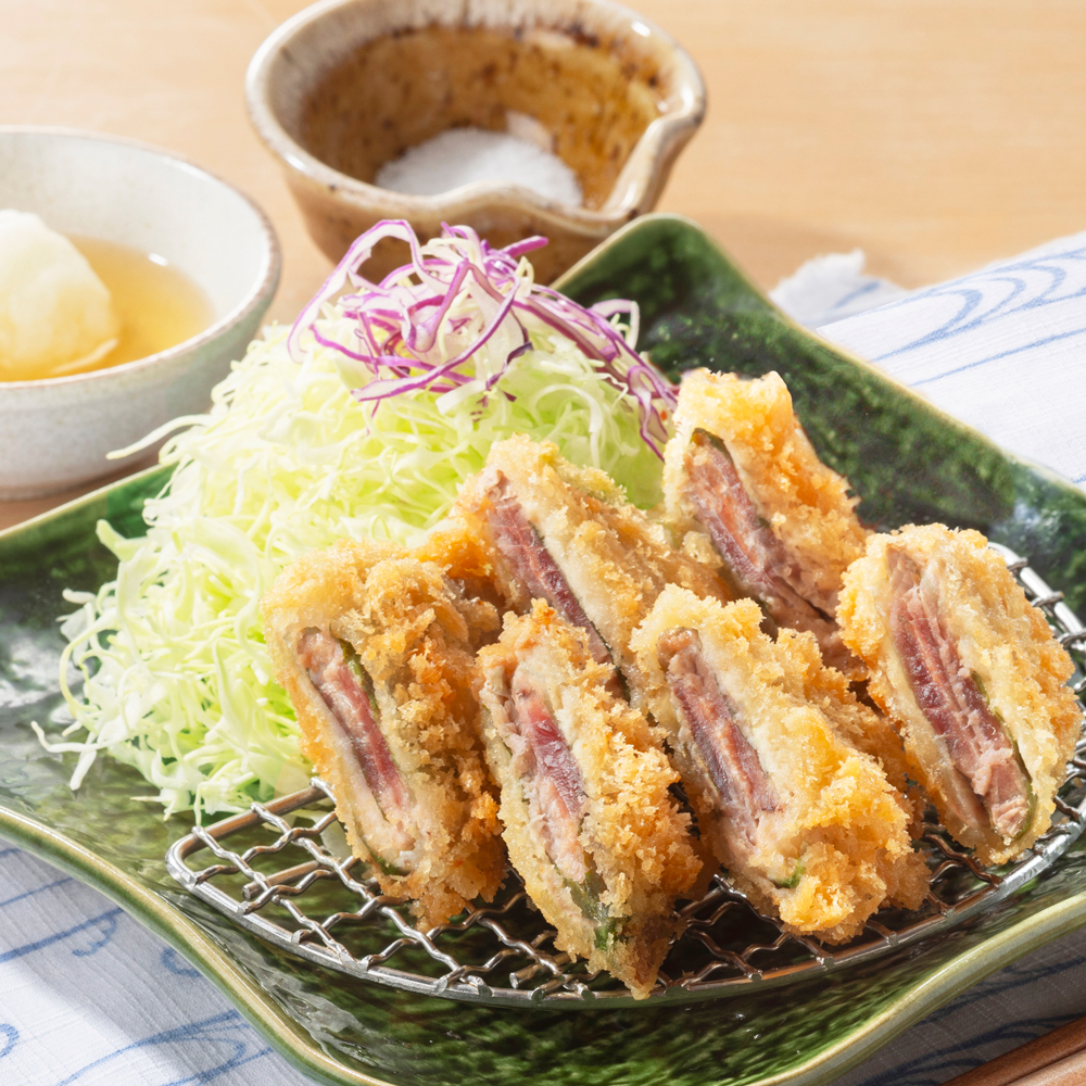 鰹の梅はさみ揚げ