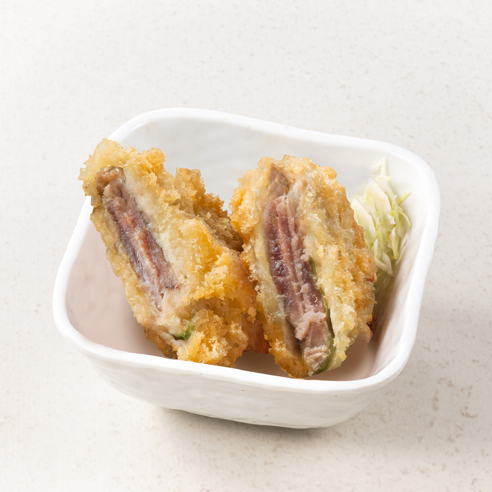 鰹の梅はさみ揚げ