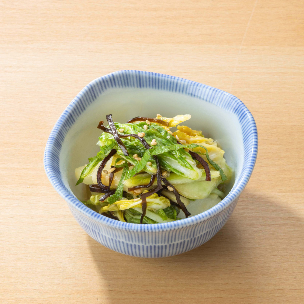白菜の浅漬け 塩昆布和え