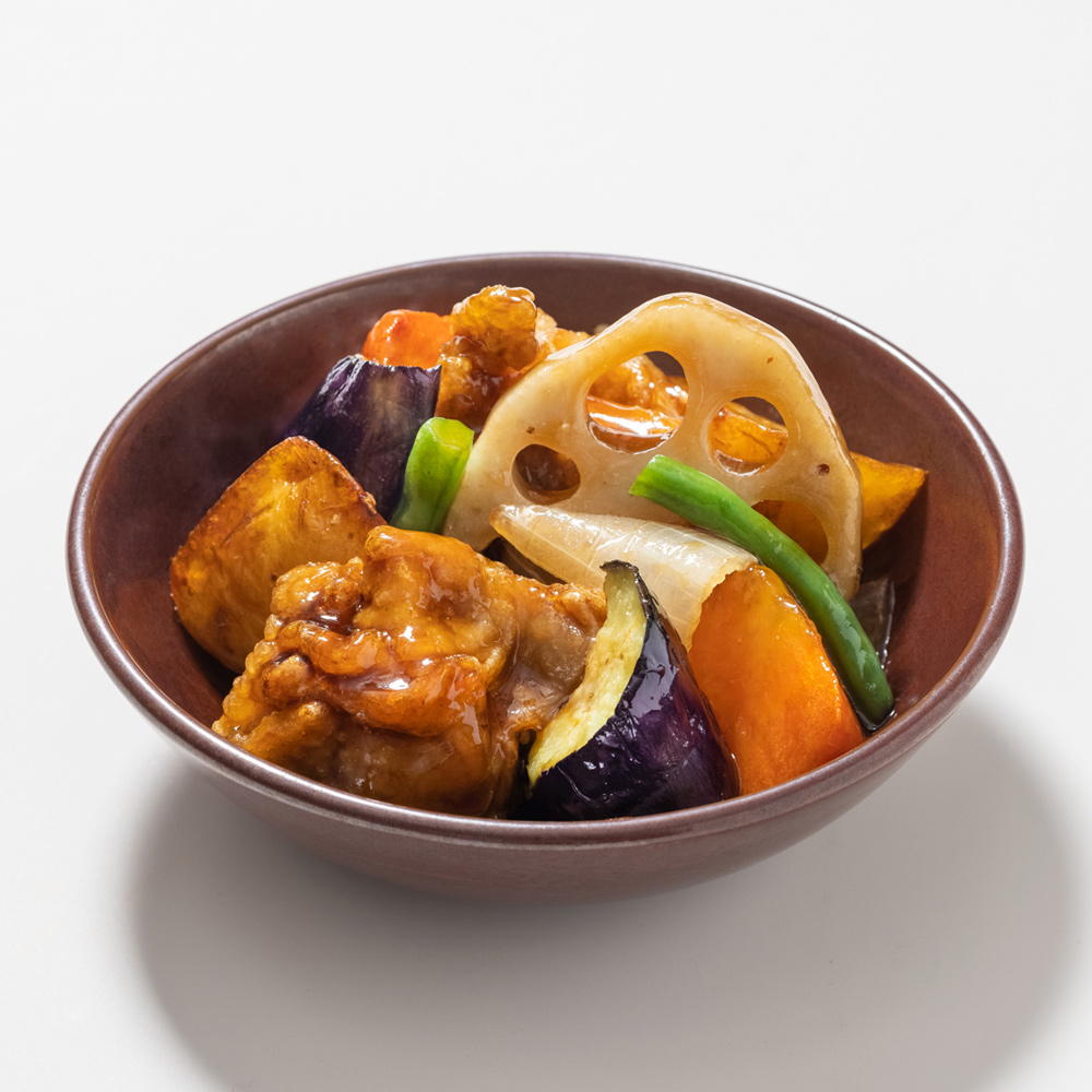 ミニ鶏の黒酢あん