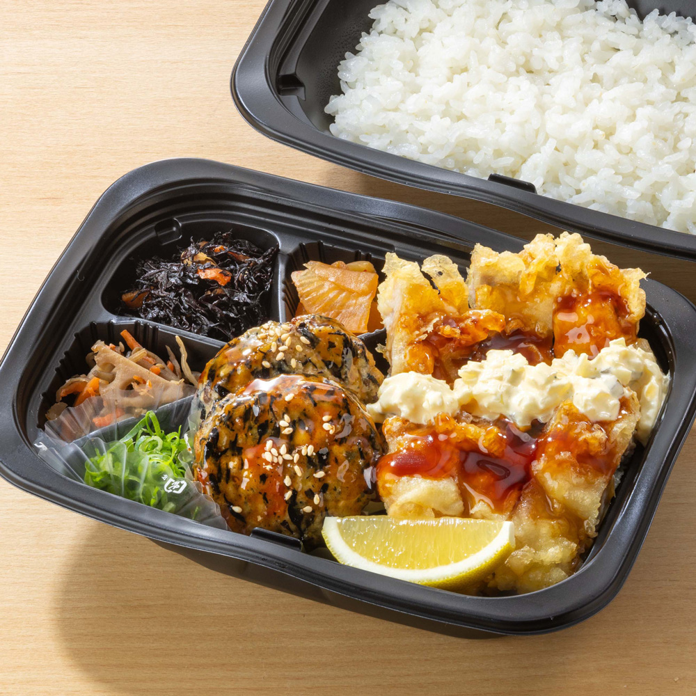 大戸屋風チキン南蛮とひじき入り鶏つくね 弁当