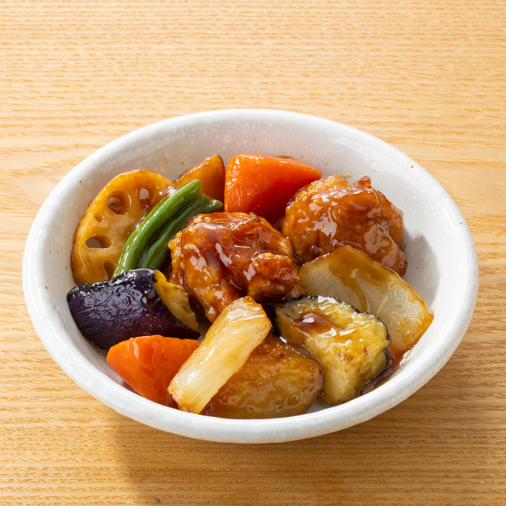 ミニ鶏の黒酢あん