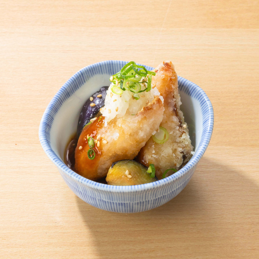 ほっけ竜田のおろし和え 柚香だれ