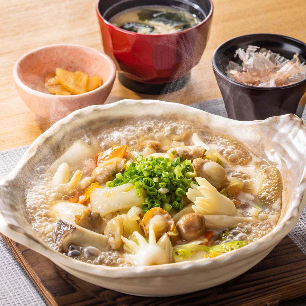 海鮮と木の子のあんかけ土鍋ご飯