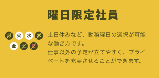 曜日限定社員