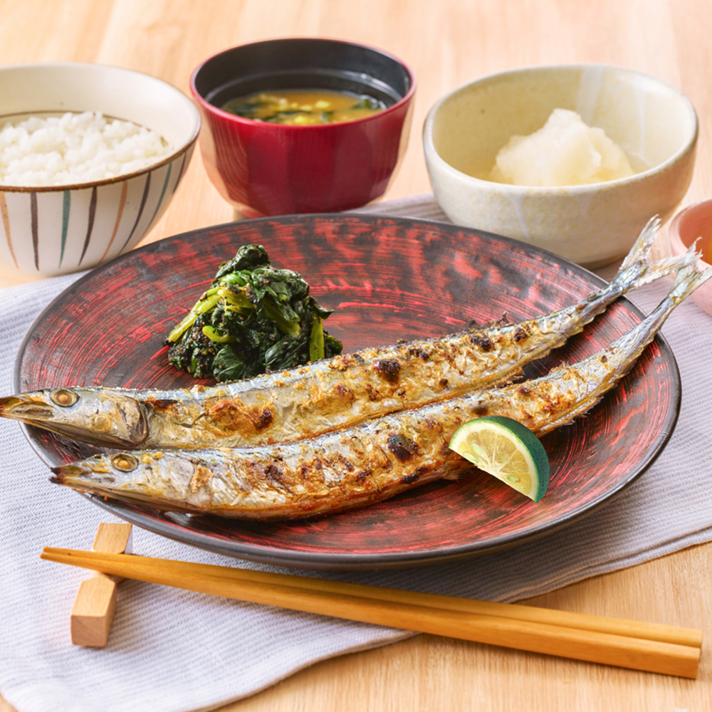 生さんまの炭火焼き